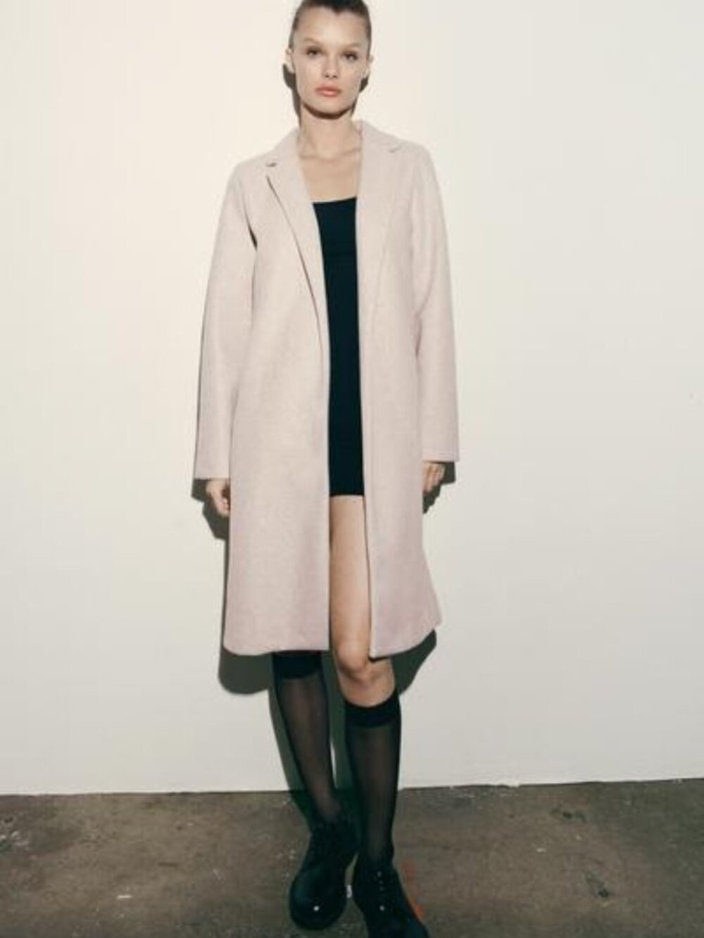 ZARA CLOTH COAT Sand / Marl